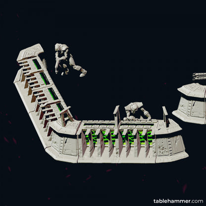 Necroyd Tomb Lords - barricades (modular wall system) | STL Files - Tablehammer