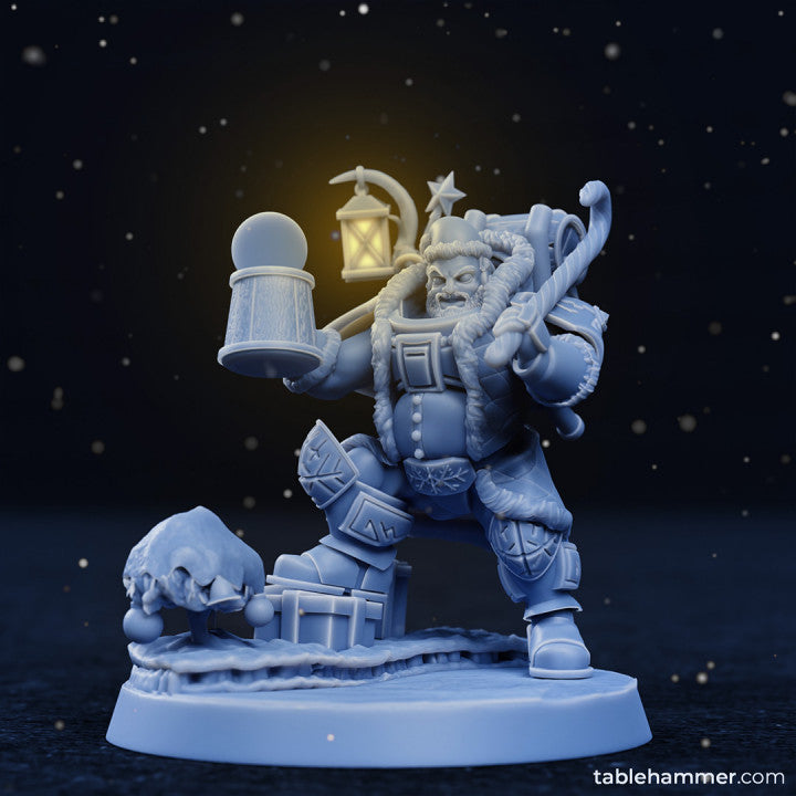 Santa Dwarf – free christmas model | STL Files - Tablehammer