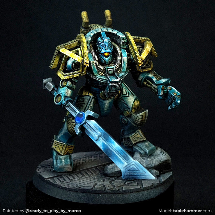 Clockwork Ancient - Space Dwarf golem mech | STL Files - Tablehammer