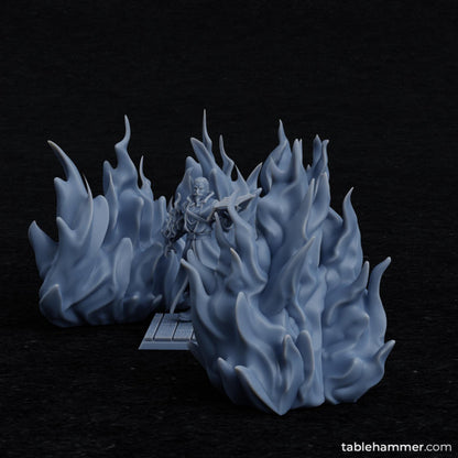 Flame walls (magical flame effects) | STL Files - Tablehammer