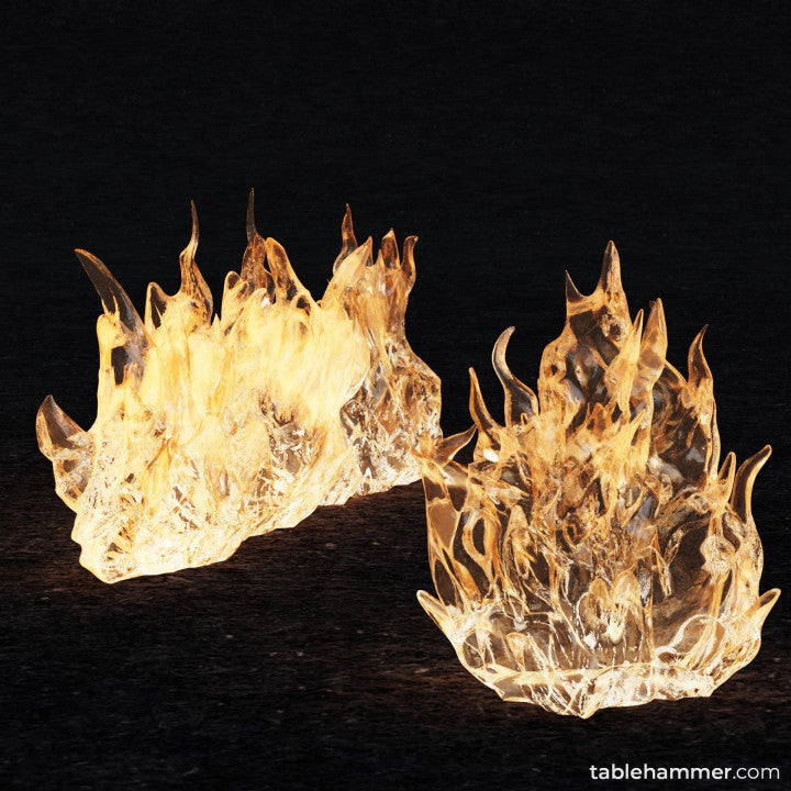 Flame walls (magical flame effects) | STL Files - Tablehammer