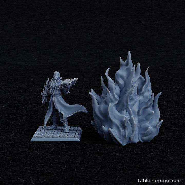 Flame walls (magical flame effects) | STL Files - Tablehammer