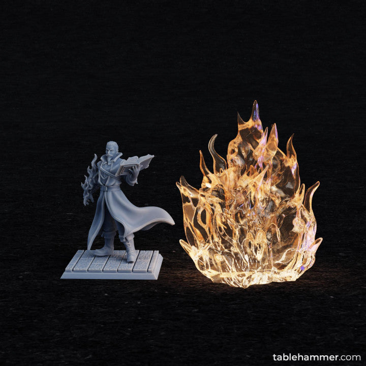 Flame walls (magical flame effects) | STL Files - Tablehammer