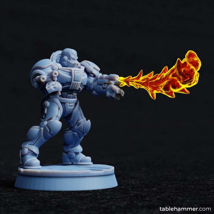 Flamethrower effect muzzleflash | STL Files - Tablehammer