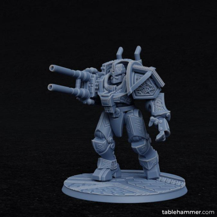 Clockwork Ancient - Space Dwarf golem mech | STL Files - Tablehammer