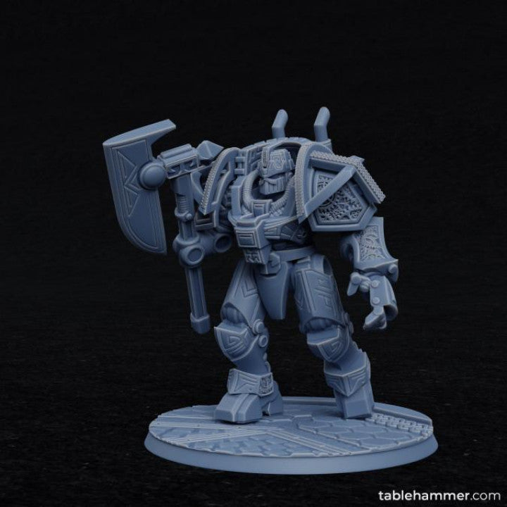 Clockwork Ancient - Space Dwarf golem mech | STL Files - Tablehammer