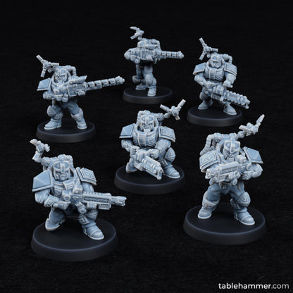 Specialists (modular heavy weapon space dwarves) | STL Files - Tablehammer