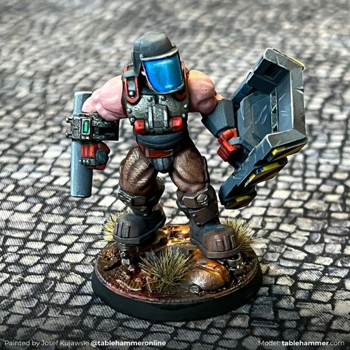 Ogre Riot Team - ogre heavy infantry riot team | STL Files - Tablehammer