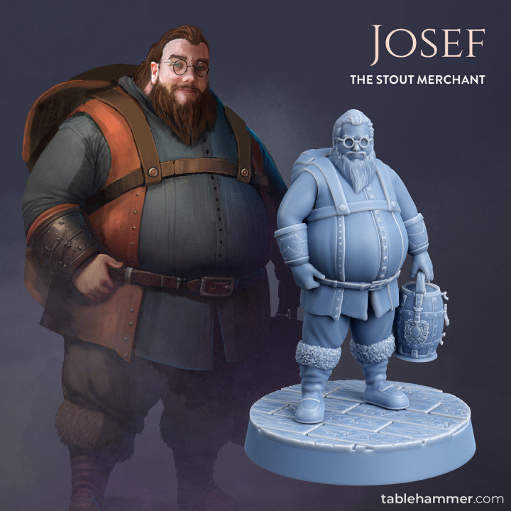 Josef – The stout merchant | STL Files - Tablehammer