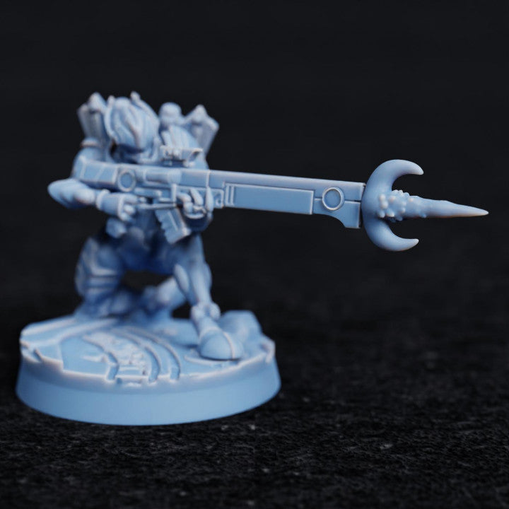 Moonrifle muzzleflash (Greater good effects bit) | STL Files - Tablehammer