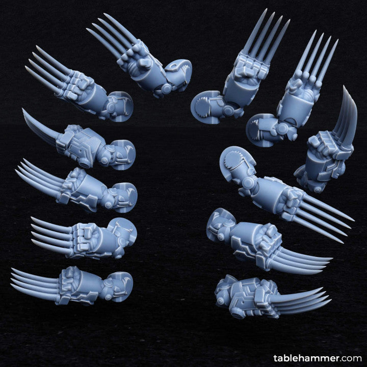 Myrmidon Armadillos Upgrade Pack Melee – superhuman heavy troops | STL Files - Tablehammer