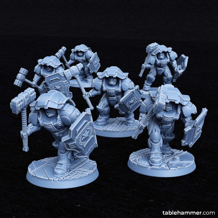 Myrmidon Armadillos (melee) – superhuman heavy troops | STL Files - Tablehammer