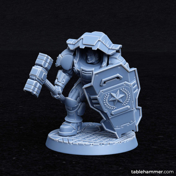 Myrmidon Armadillos (melee) – superhuman heavy troops | STL Files - Tablehammer