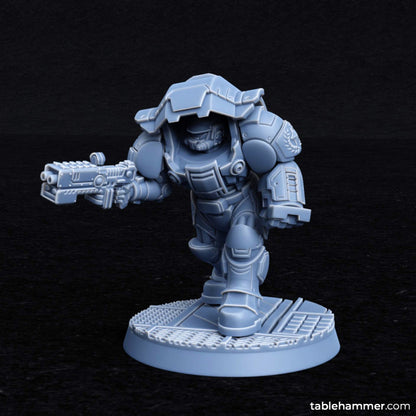 Myrmidon Armadillos (ranged) – superhuman heavy troops | STL Files - Tablehammer