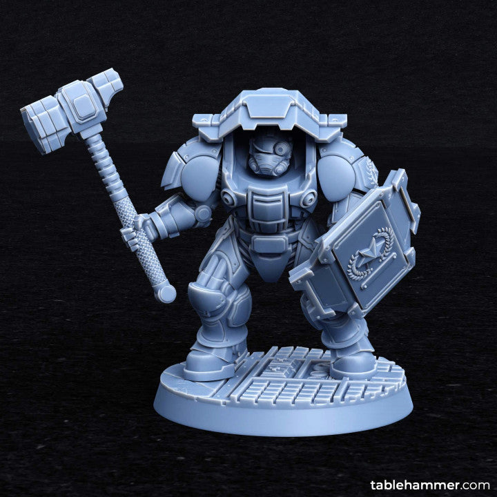 Myrmidon Armadillos (melee) – superhuman heavy troops | STL Files - Tablehammer