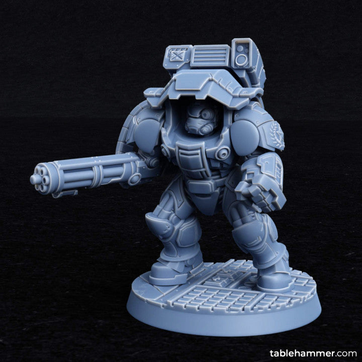 Myrmidon Armadillos (ranged) – superhuman heavy troops | STL Files - Tablehammer