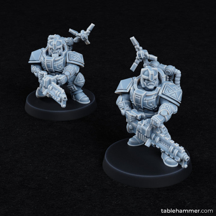 Specialists (modular heavy weapon space dwarves) | STL Files - Tablehammer