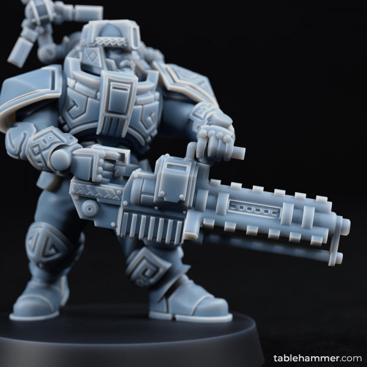 Specialists (modular heavy weapon space dwarves) | STL Files - Tablehammer