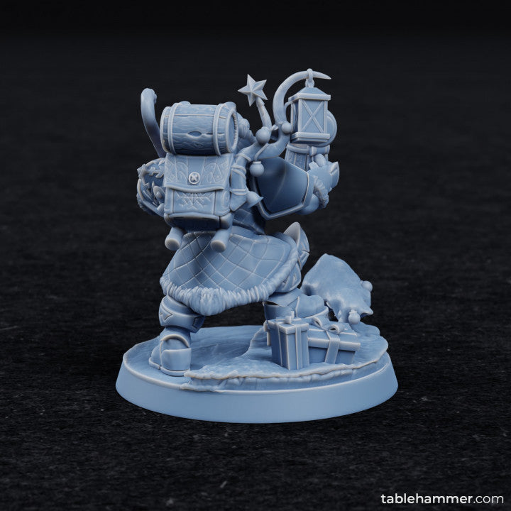 Santa Dwarf – free christmas model | STL Files - Tablehammer