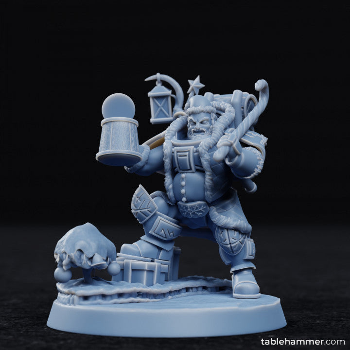 Santa Dwarf – free christmas model | STL Files - Tablehammer