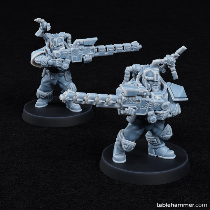 Specialists (modular heavy weapon space dwarves) | STL Files - Tablehammer