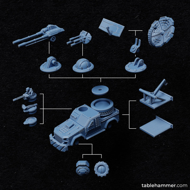 Minotaur - AT Pickup Truck (Accell Union) | STL Files - Tablehammer