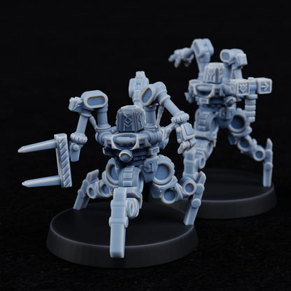 Clockwork Servants (modular, flying, spider or tracks) | STL Files - Tablehammer